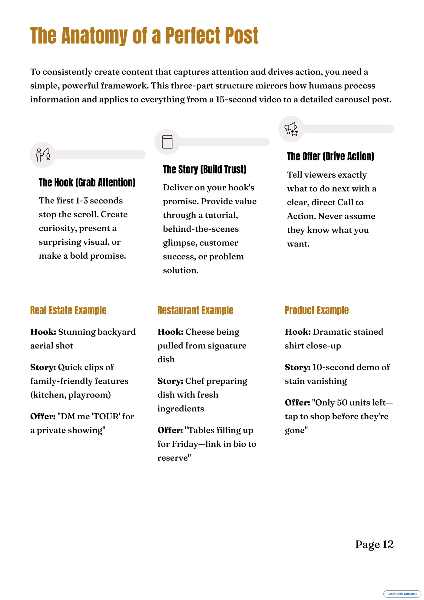 Hook Story Offer page from the ebook